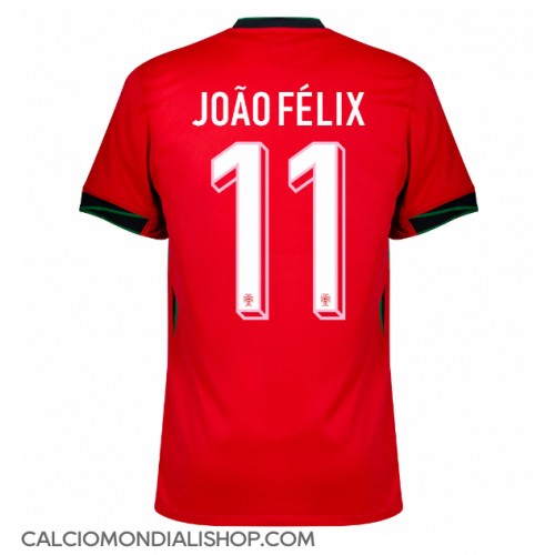 Maglie da calcio Portogallo Joao Felix #11 Prima Maglia Europei 2024 Manica Corta